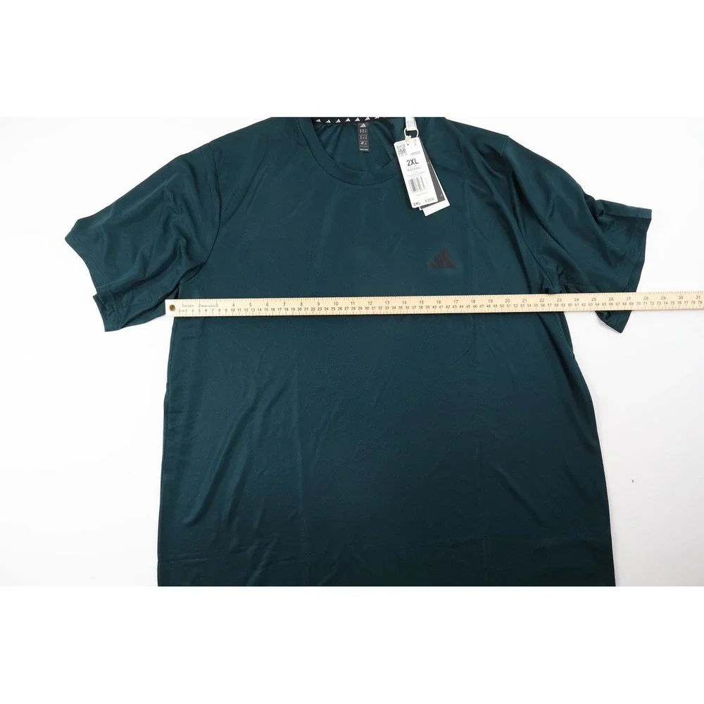 Adidas Shirt TR-ES Base T Aurora Ink Teal Solid 2XL NWT